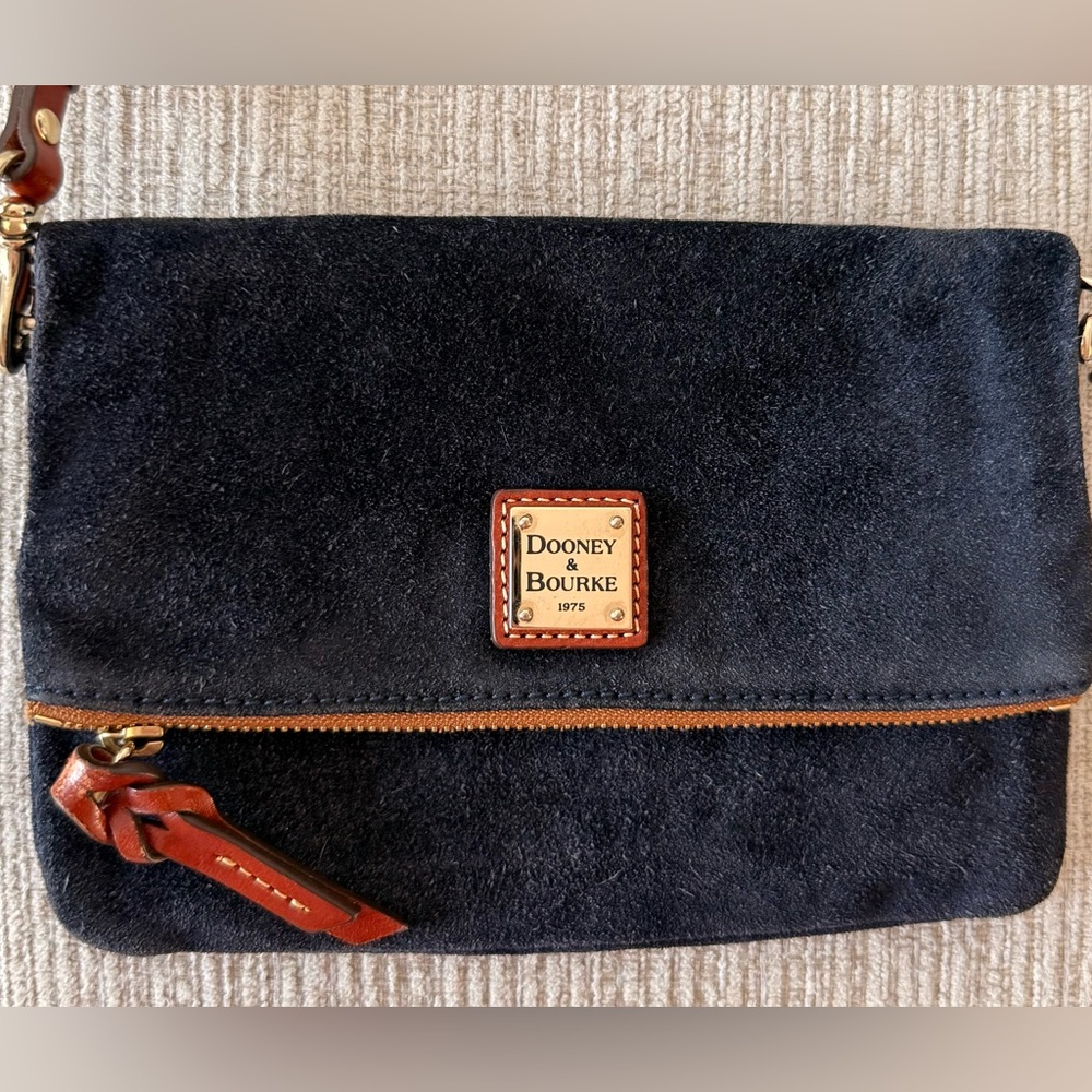 Dooney & Bourke Navy Suede Bag